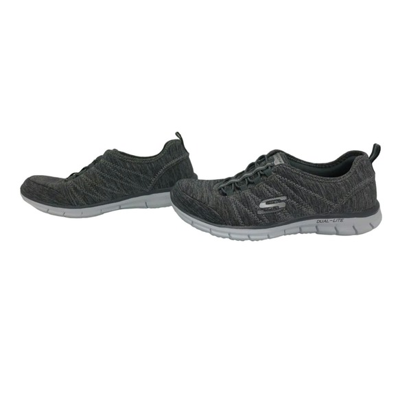 Skechers Flex Memory Foam Gel Infused Gray Trainers 9.5 - Picture 4 of 5